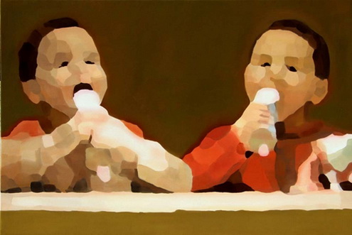 LiFang, Jules Louis, 130x89cm, huile sur toile, 2009